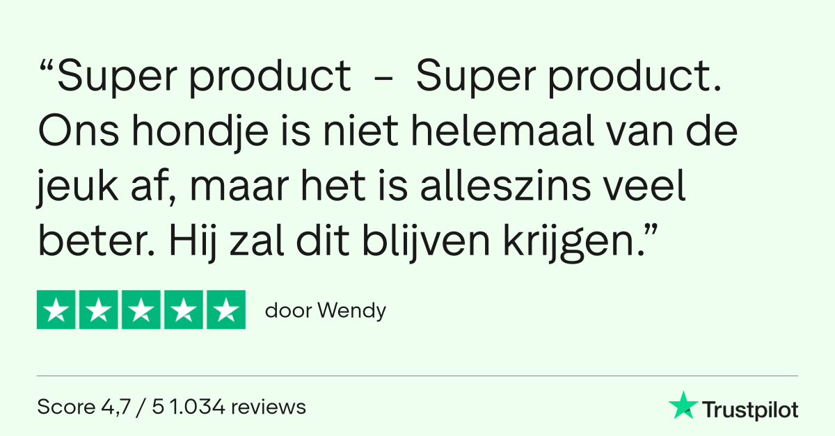Trustpilot-review over Anti-jeuk, 5 sterren